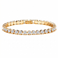 Inlay Rhinestones Bracelet Copper Plating