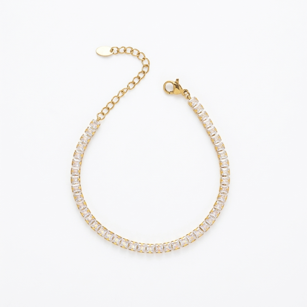 PVD Coated Real 18K Gold Plated 304 Stainless Steel Pearl Bracelet Waterproof Non Tarnish